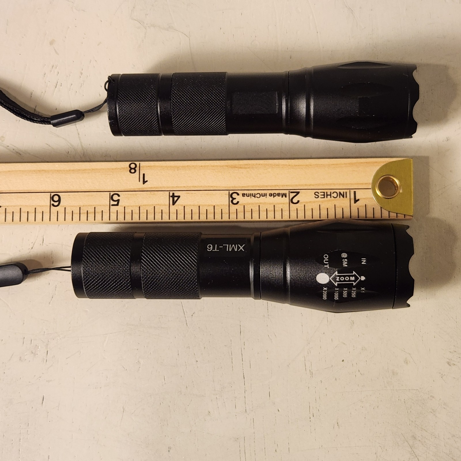 2 Pack Tactical Flashlight XML-T6 LED Zoomable Military Torch Light Unbranded