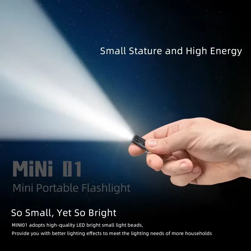 4.5G Mini Aluminum Alloy Flashlight Small Torch Waterproof Camping Light White L