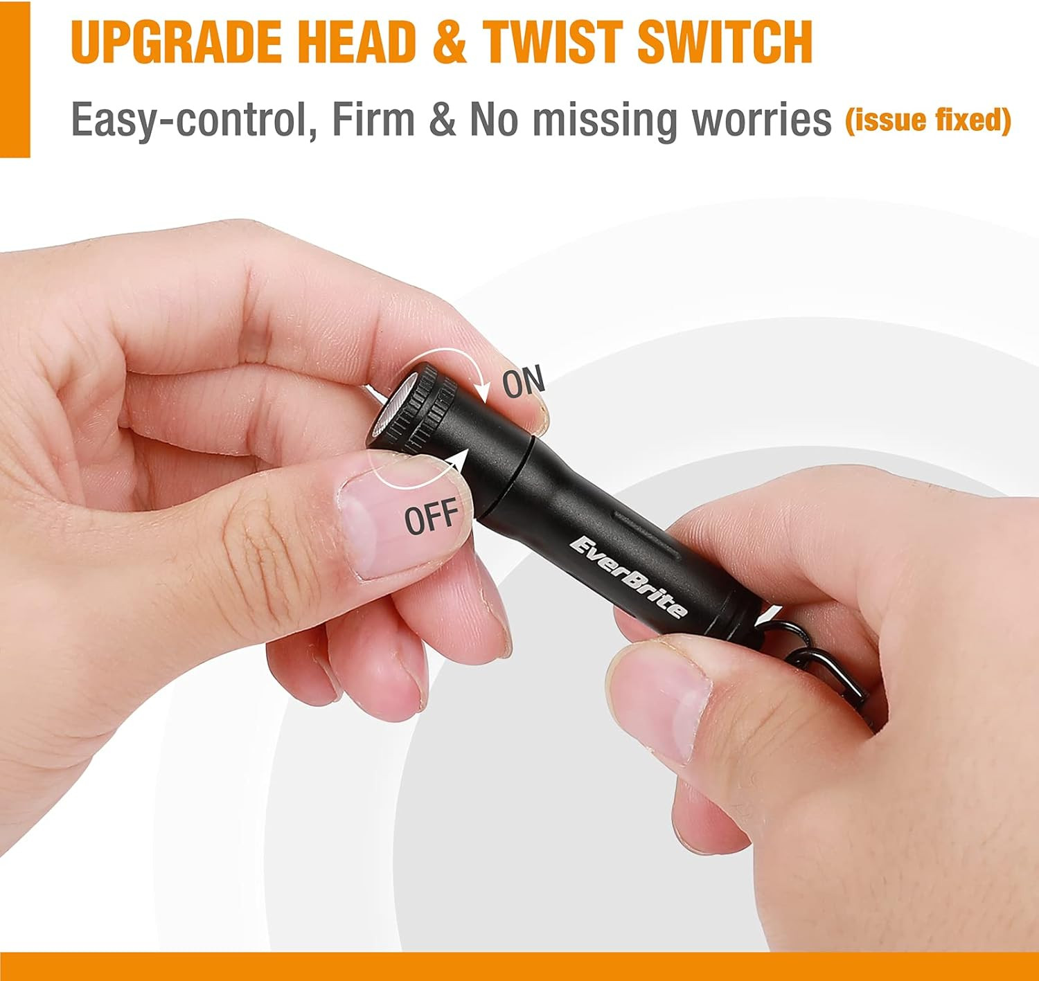 Mini LED Flashlight High Lumen Keychain EDC Flashlight, Small Pocket