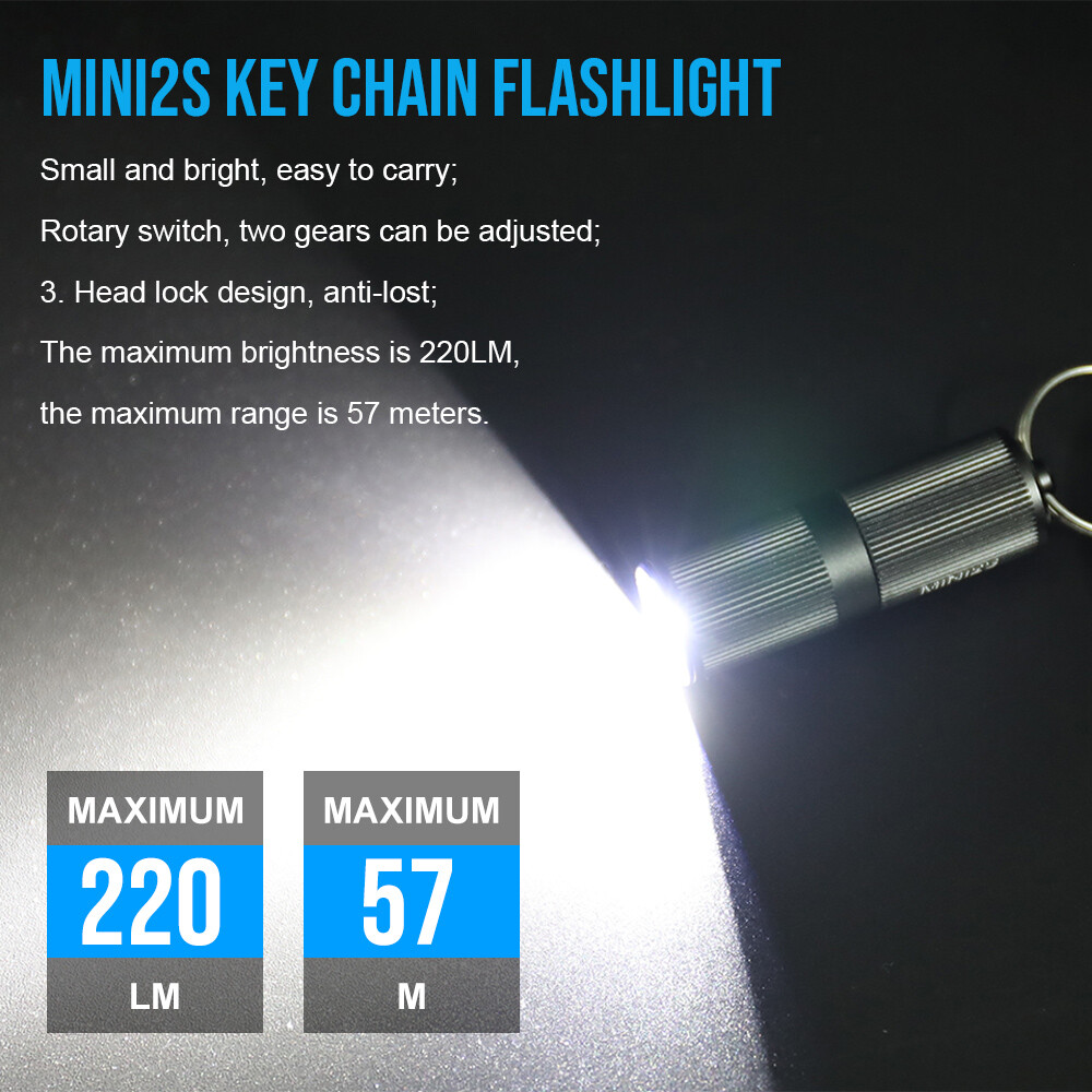 TrustFire Mini2 EDC Keychain Flashlight USB Rechargeable Keyring Pocket Torch US