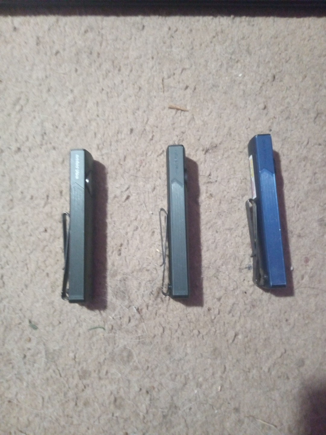 3 Count Olight Arkfeld Ultra 3 In 1 EDC Flatlights With UV, And Green Laser.