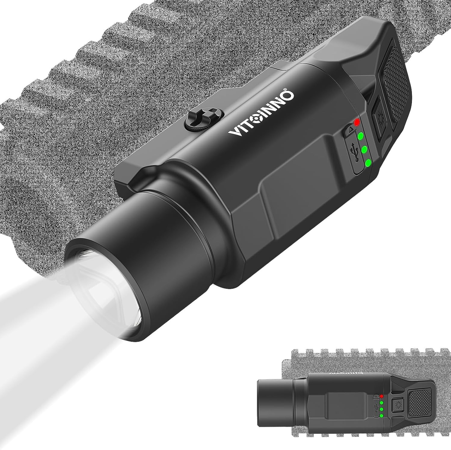 Strong Weapon Light Flashlight LED Tactical Flashlight Picatinny Rail for Rifle