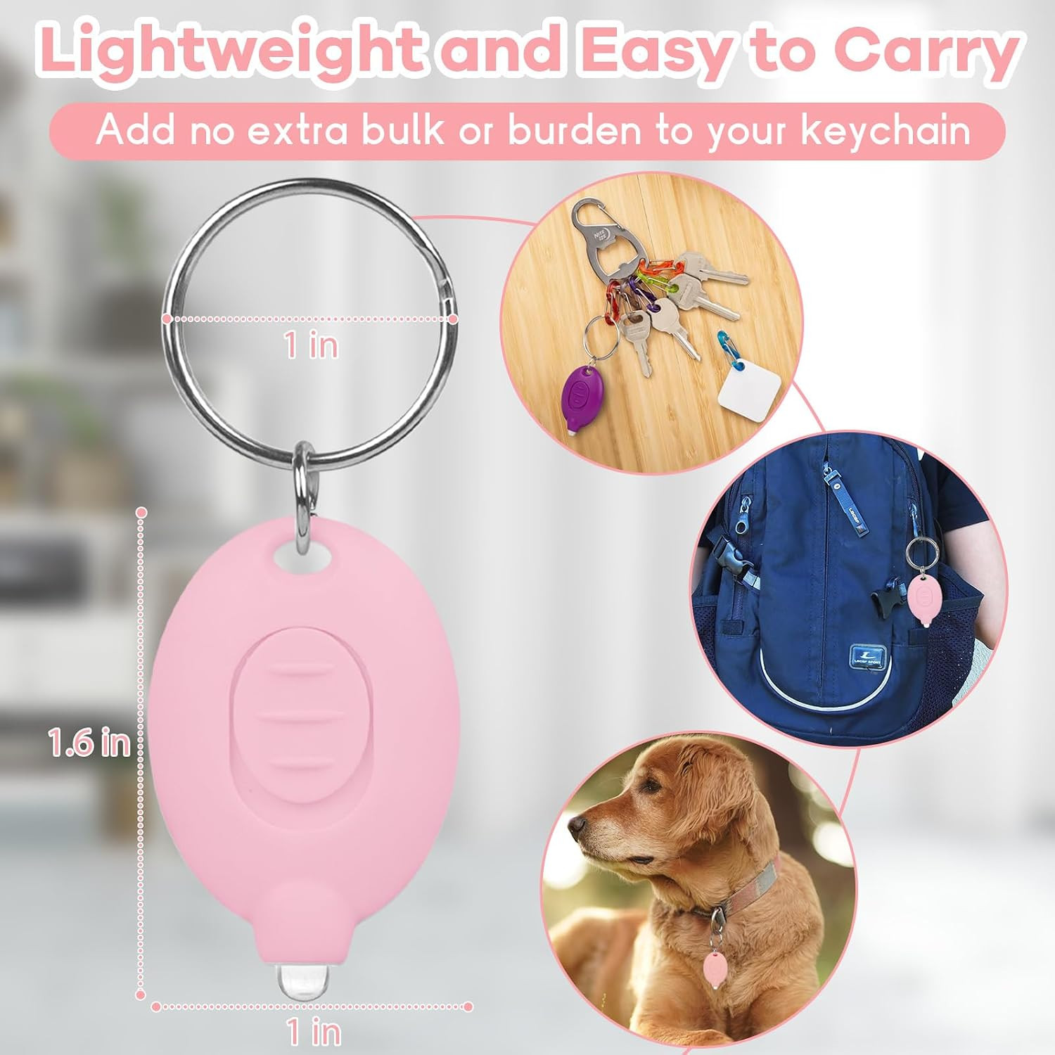 7 Pcs LED Keychain Flashlight Mini Keychain Light Bright Tiny Flashlight Small P