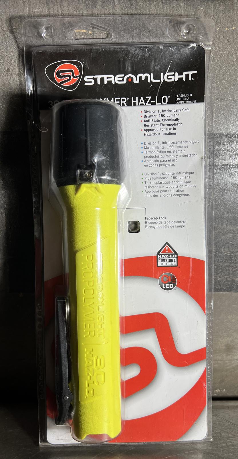 Streamlight 33820 Yellow Led Industrial Handheld Flashlight, 150 Nos Surplus
