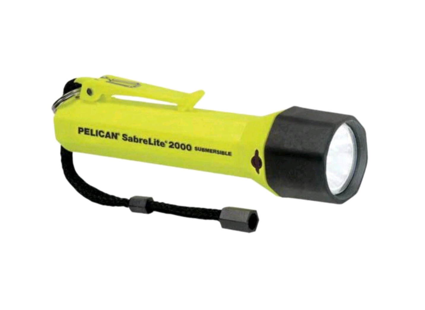 PELICAN SabreLite 2000-010-245, Industrial Grade Flashlight, Xenon Bulb, Yellow