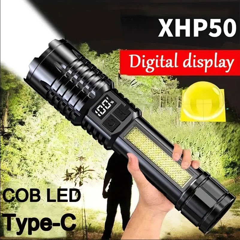flashlight super bright 数显手电筒