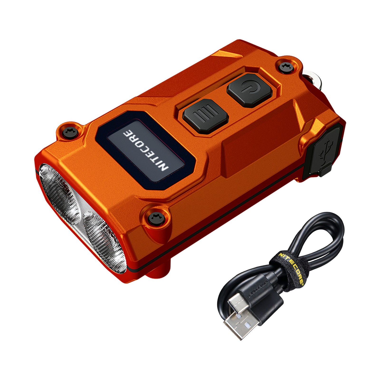 Nitecore TINI 3 600 Lumen Multi-Color Rechargeable Keychain Flashlight (Orange)