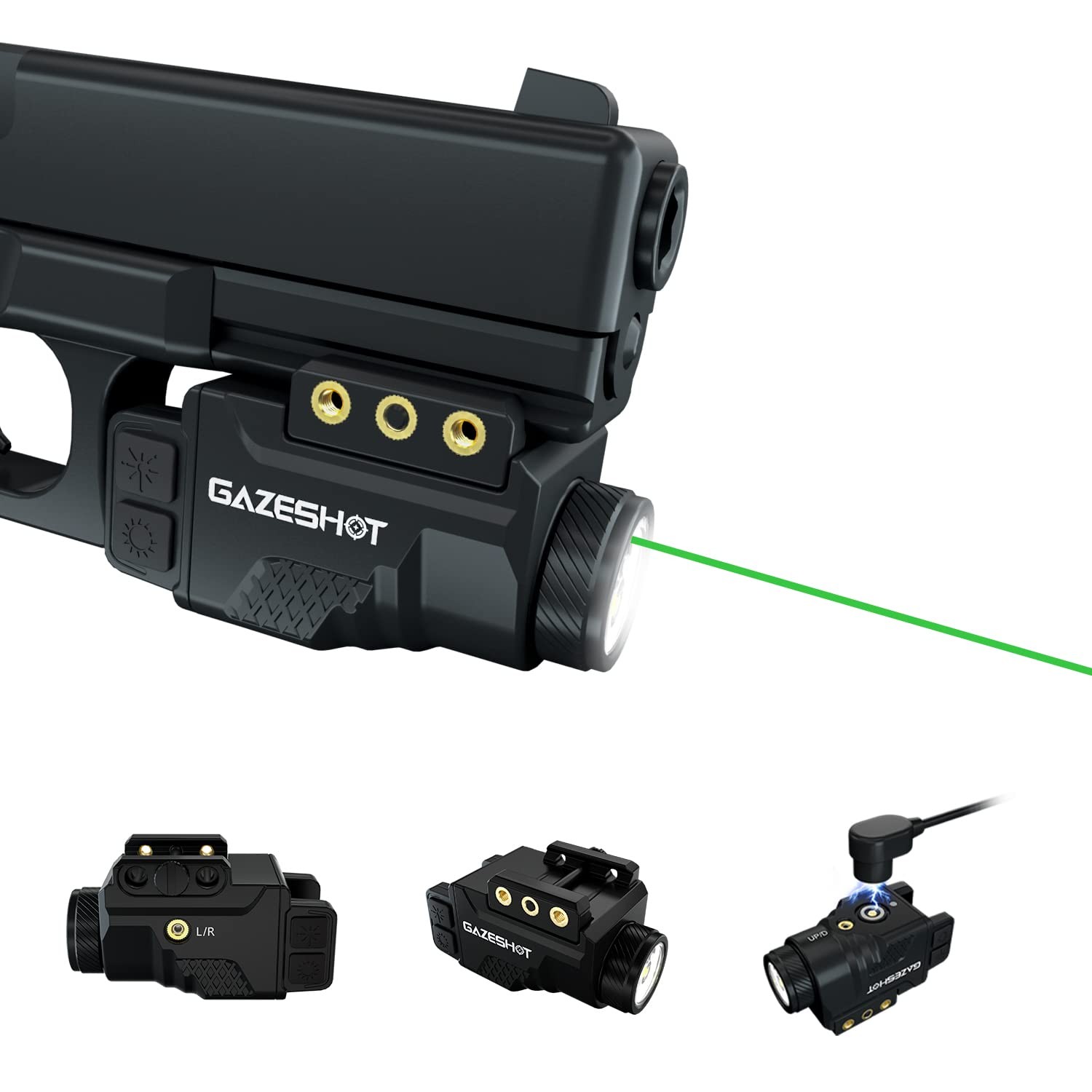 700 Lumen Light Laser Combo Light Tactical Flashlights, Magnetic USB Recharge…