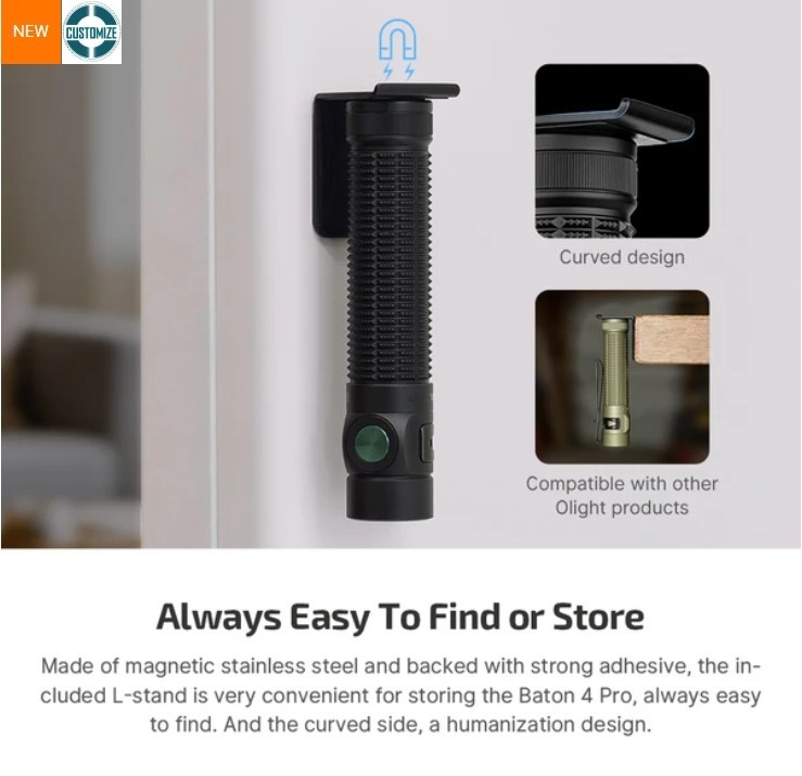 Baton 4 Pro Dual Switch High Lumen Compact EDC Flashlight