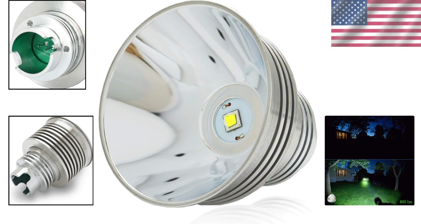 800 Lumen LED Bulb Replacement for MagCharger Flashlight