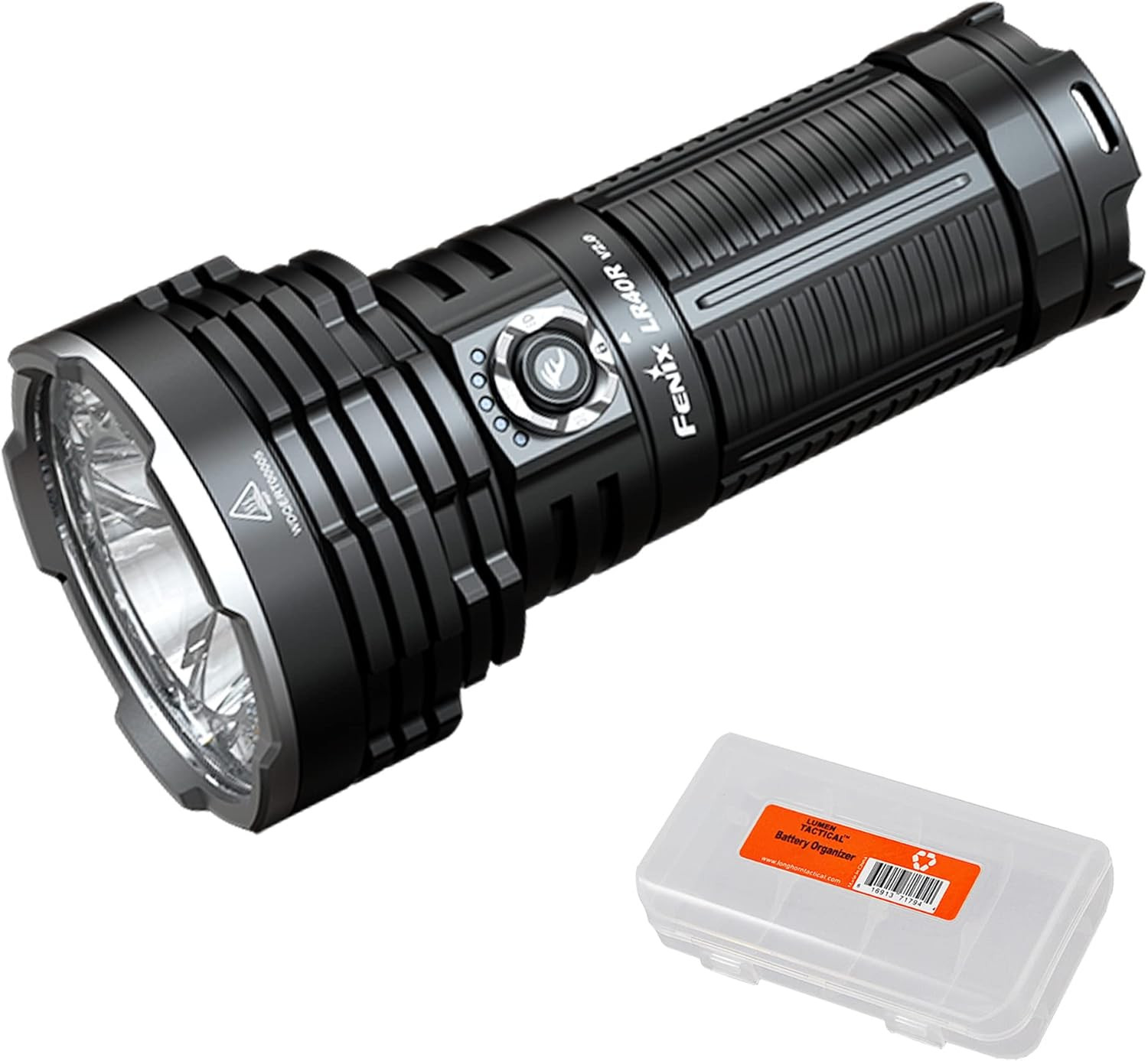 LR40R V2.0 15,000 Lumen Super Bright Flashlight, USB-C Fast Charging Rechargeabl
