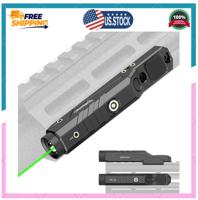 1600 Lumens Green Laser Light Combo with Momentary and Strobe for Rifle, Weap…