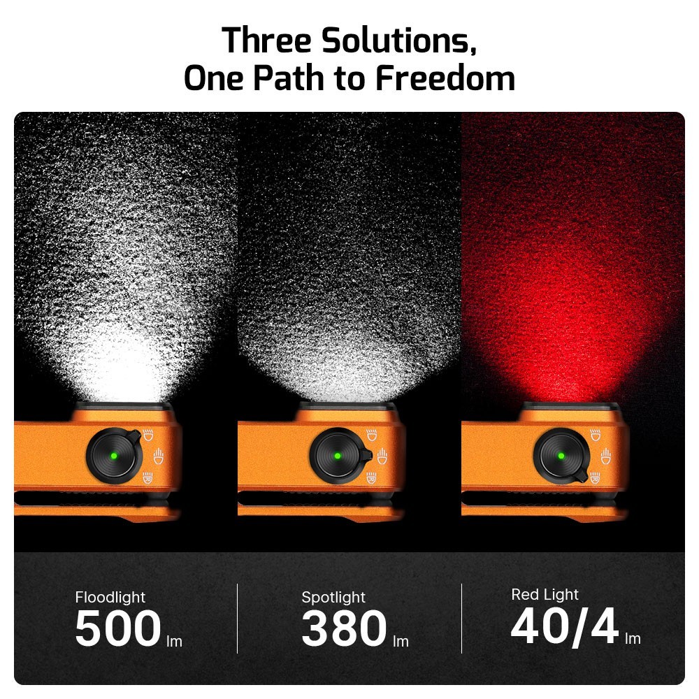 Olight Oclip Pro Orange Halloween Special Editions 1&2 Clip on Lights, 500 Lumen