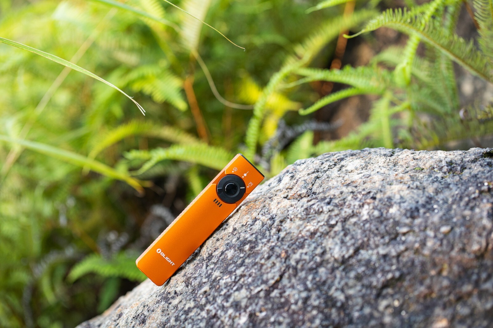Olight Arkfeld Pro Orange CW EDC Flashlight, LED Light/UV/Green Beam, 1300 Lumen