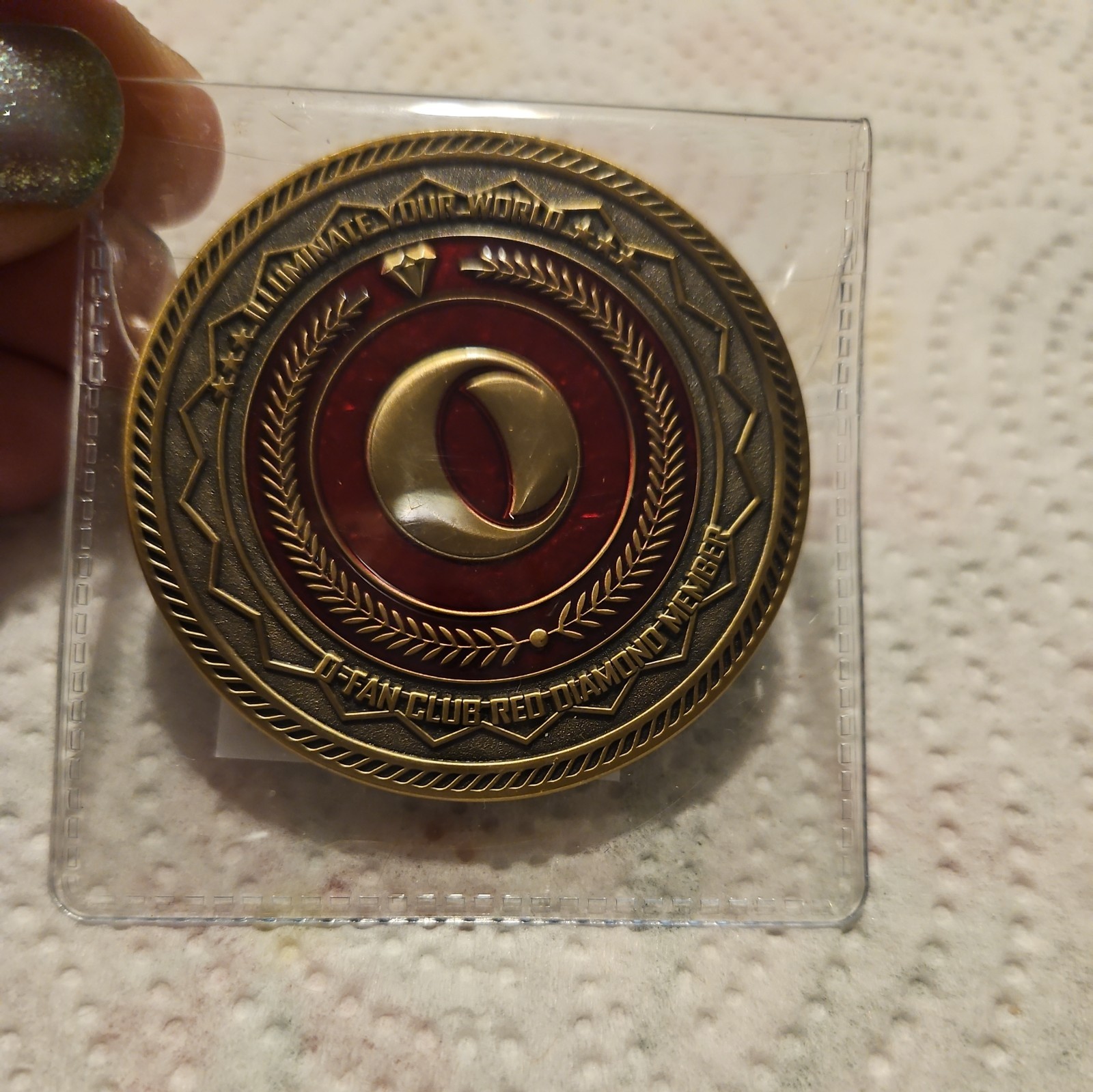 Olight Red Diamond Collector Coin with Free Merchandise