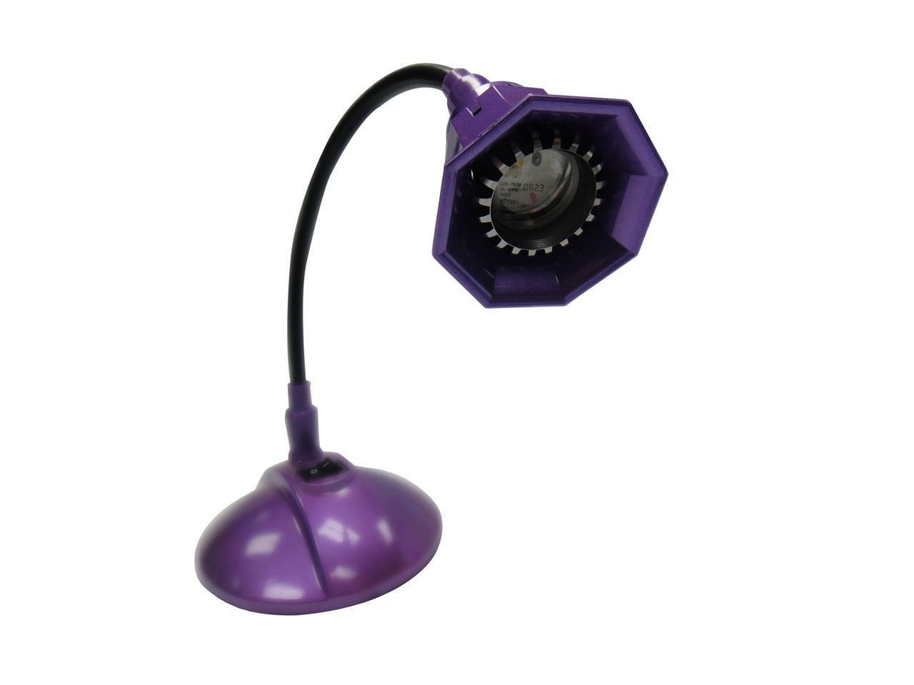 Portable LED Lamp with Magnet Base (Purple) can work with 3 AA Batteries