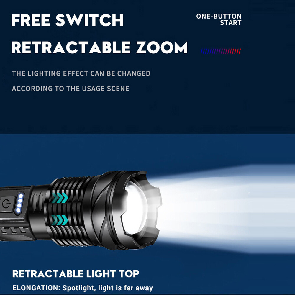 Dual Source Flashlight Portable High Brightness N4I2