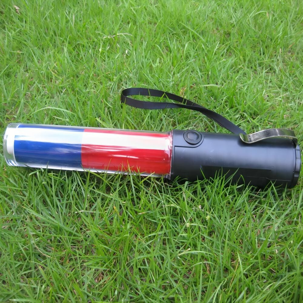 Security Control 3AA Multifunction Blue Red LED Light Magnet Traffic Wand Beacon