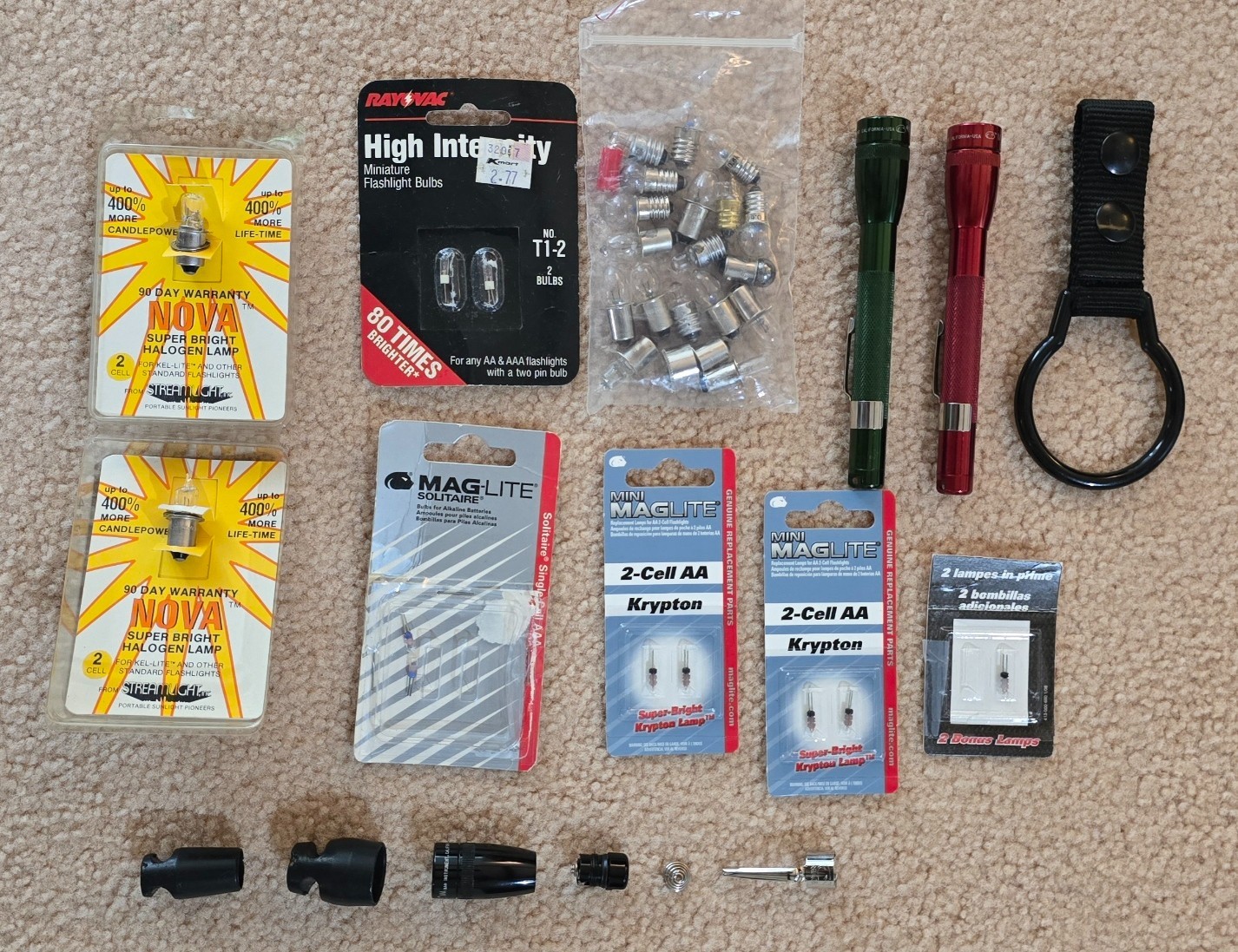 Maglite Flashlights | Parts | Bulbs (Krypton & Halogen) | Mouth Pieces | Clips