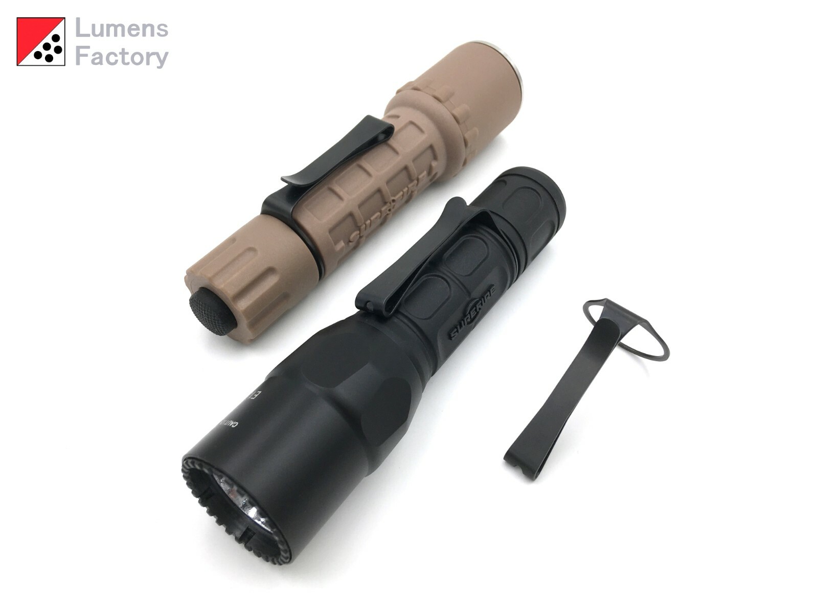 2 Way Clip for Surefire 1 Inch Lights, 6P 9P G2 G3 6PX G2X P2X M3 M3T M4 M3LT L5