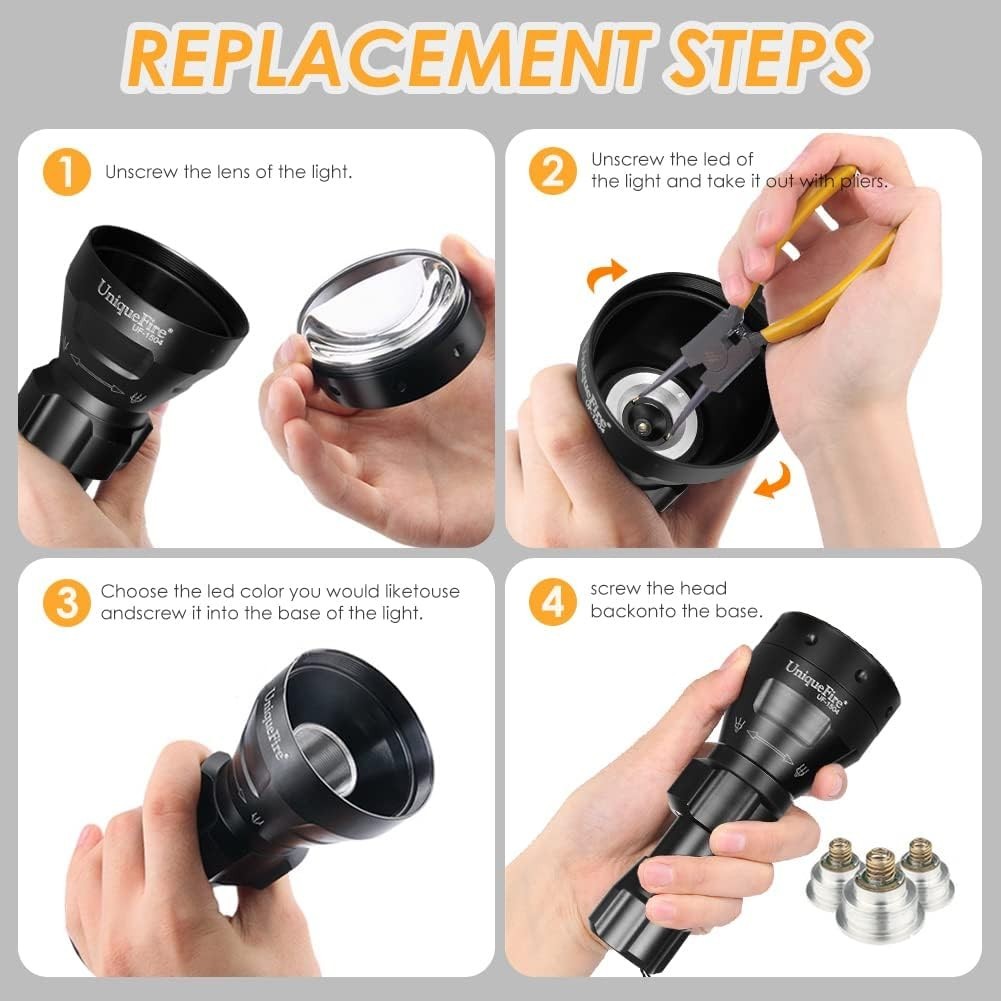 1503 850Nm IR Illuminator Flashlight Lights for Night Vision 50MM Lens Zoomable