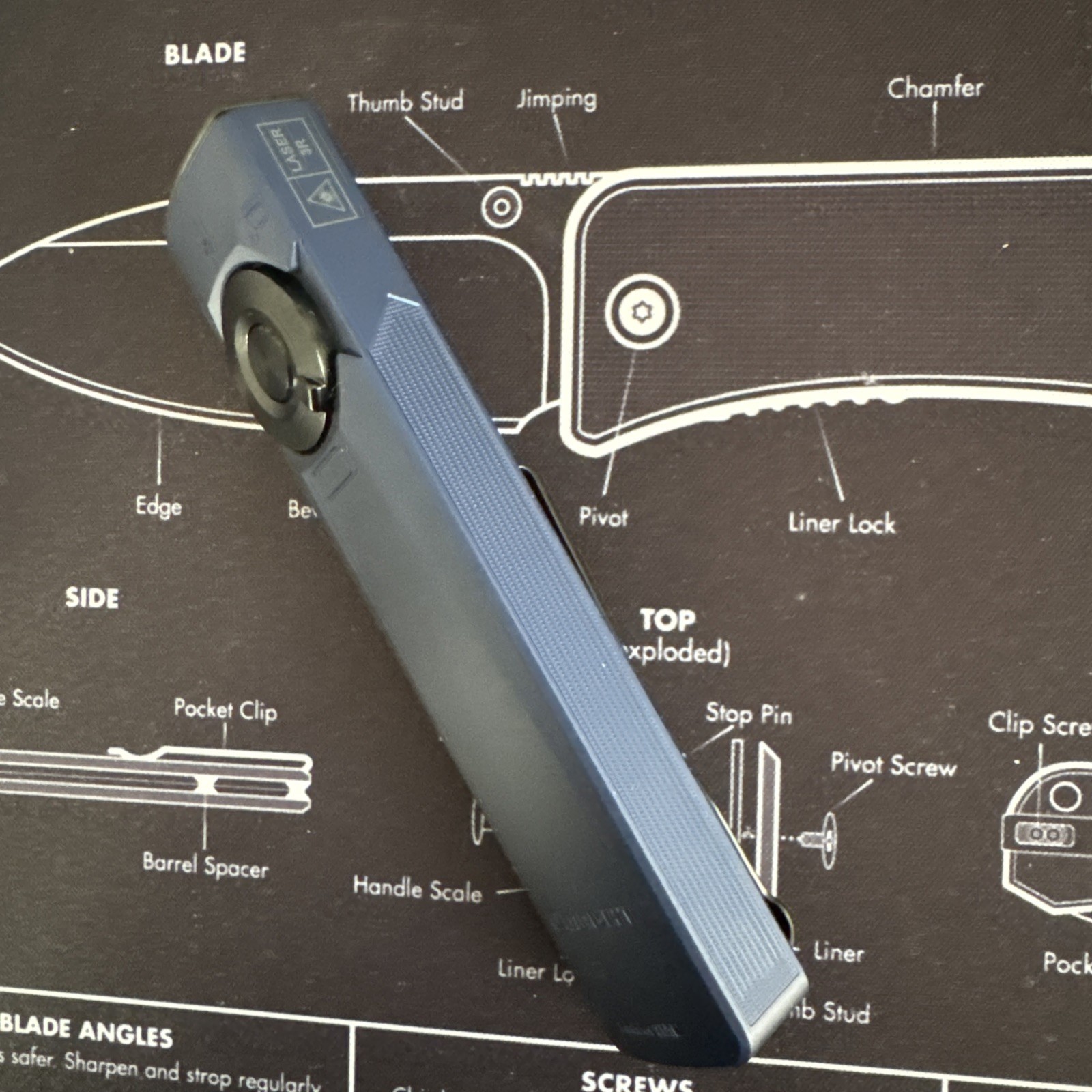 Olight Arkfeld Ultra Navy Blue CW EDC Flashlight O-Aluminum OAL Light Laser UV