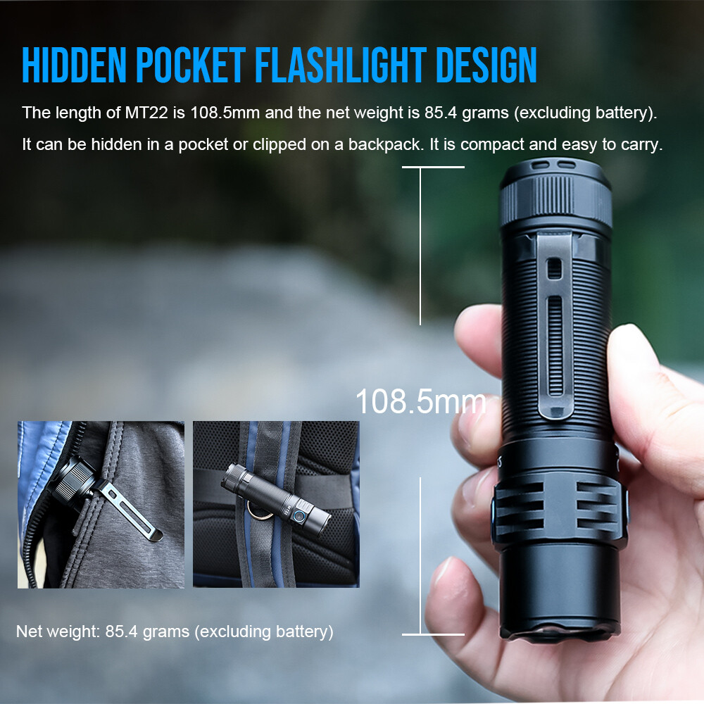 Trustfire 2250Lumen Rechargeable LED Flashlights Powerful Magetic EDC Torch US