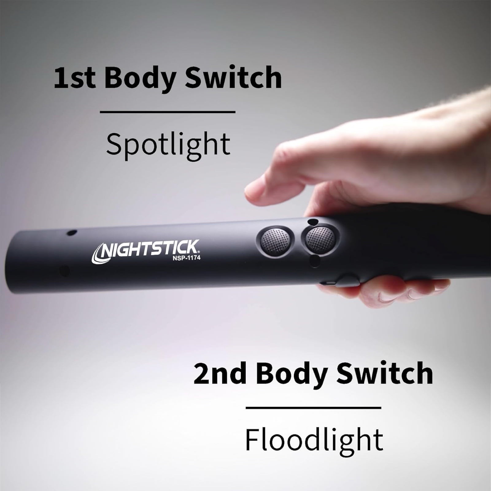 LED Safety Light Flashlight 150 Lumens Amber Floodlight White