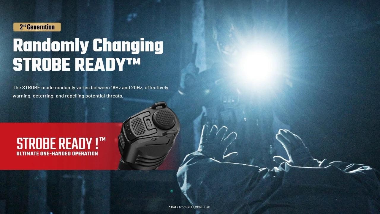 Nitecore P27iX 5-LED core USB-C charging Tactical flashlight customizable variab