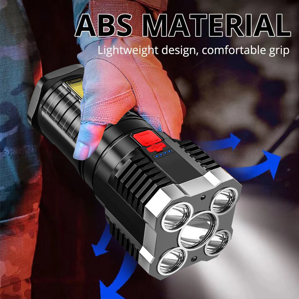 Super Bright LED Torch Flashlight Tactical Camping Outdoor Lamp USB Rechargeable