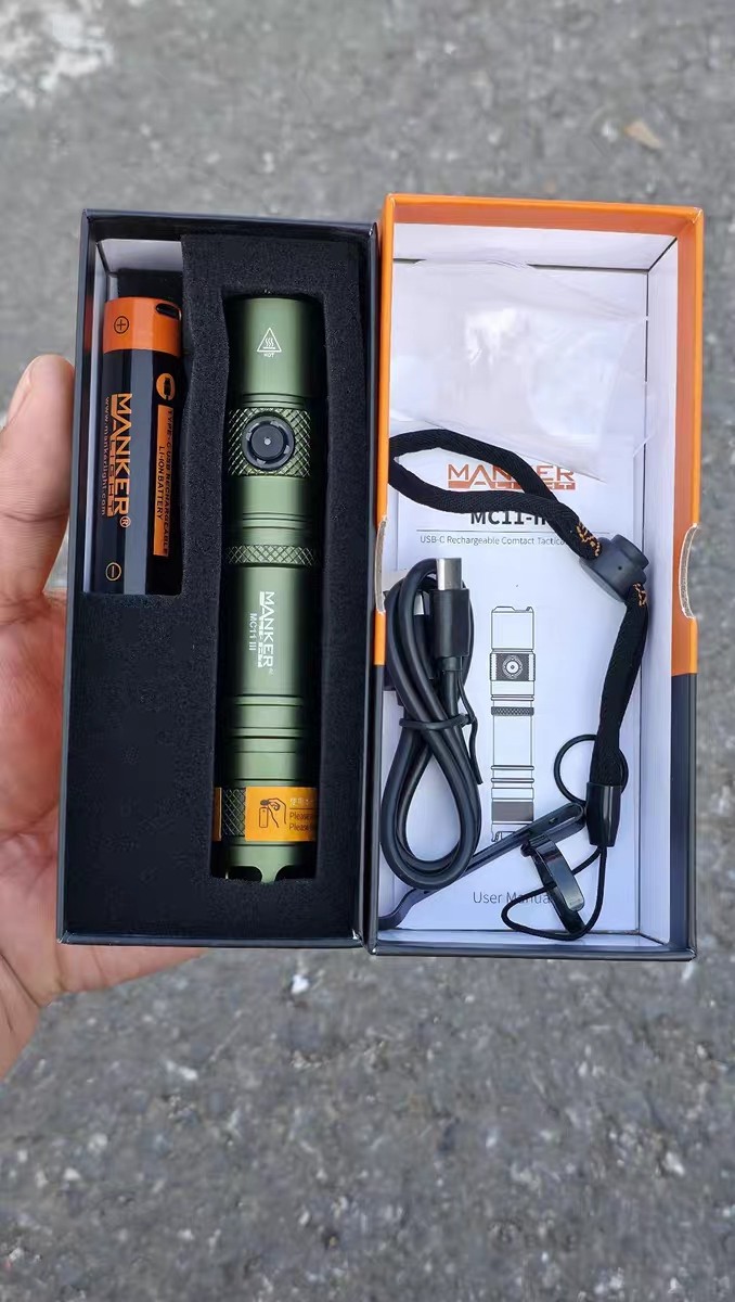 Mankerlight MC11-III Dual Switch Tactical Flashlight 1400 Lumen 400 Meter Range
