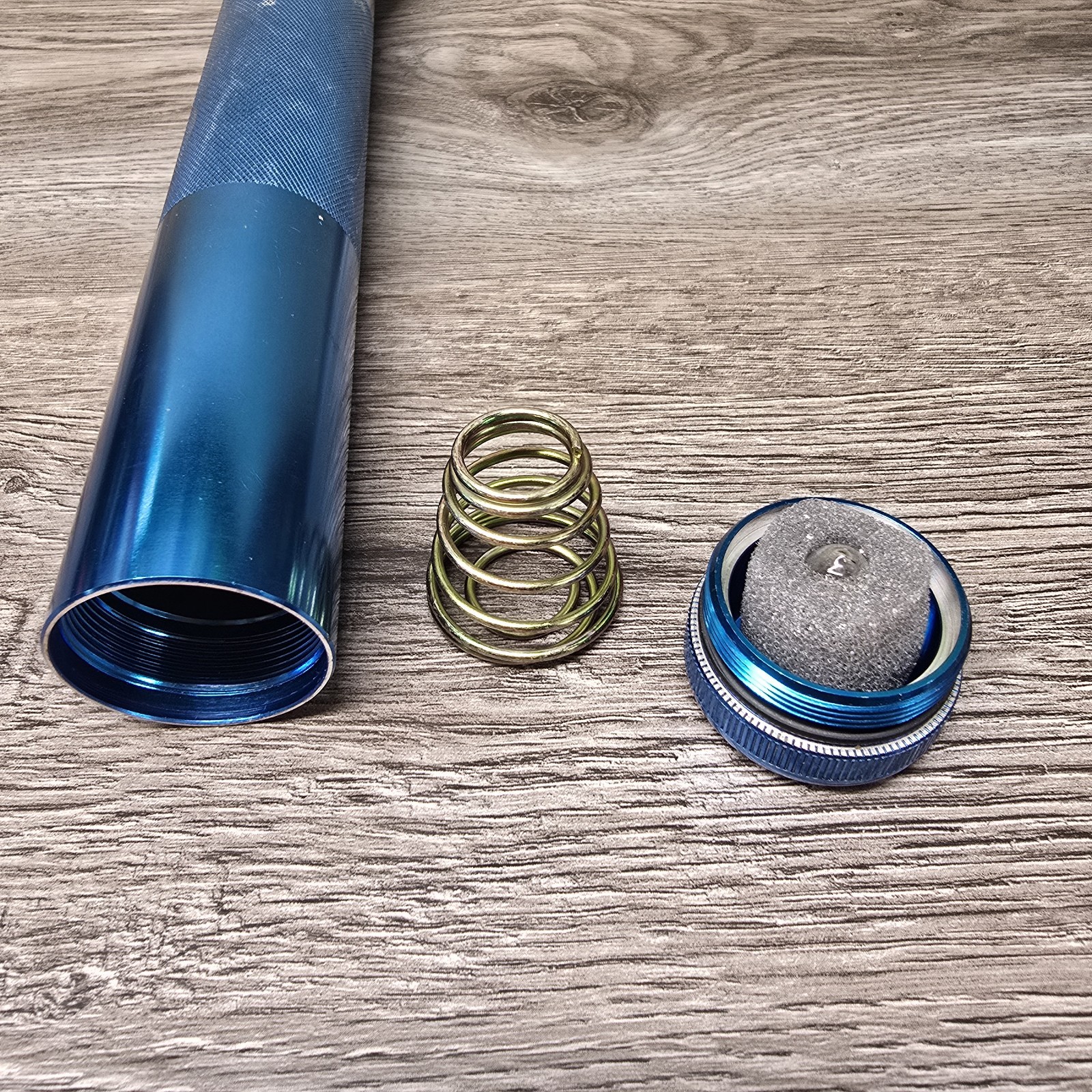 Maglite Flashlight Tested Working Blue Aluminum 3 D Cell Extra Bulb Included