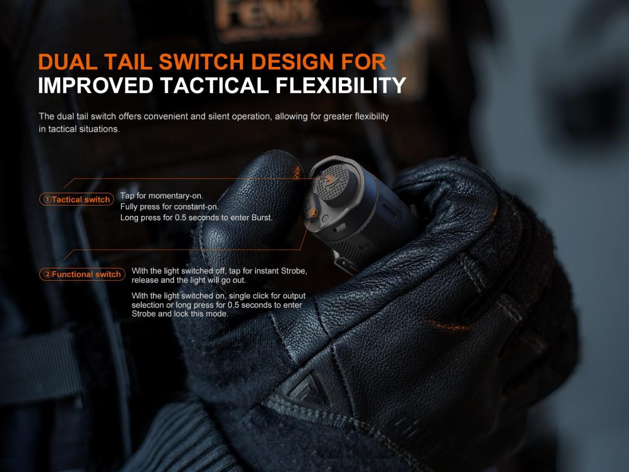 Fenix TK17 3500 Lumen high powered LED tactical flashlight w/battery/holster