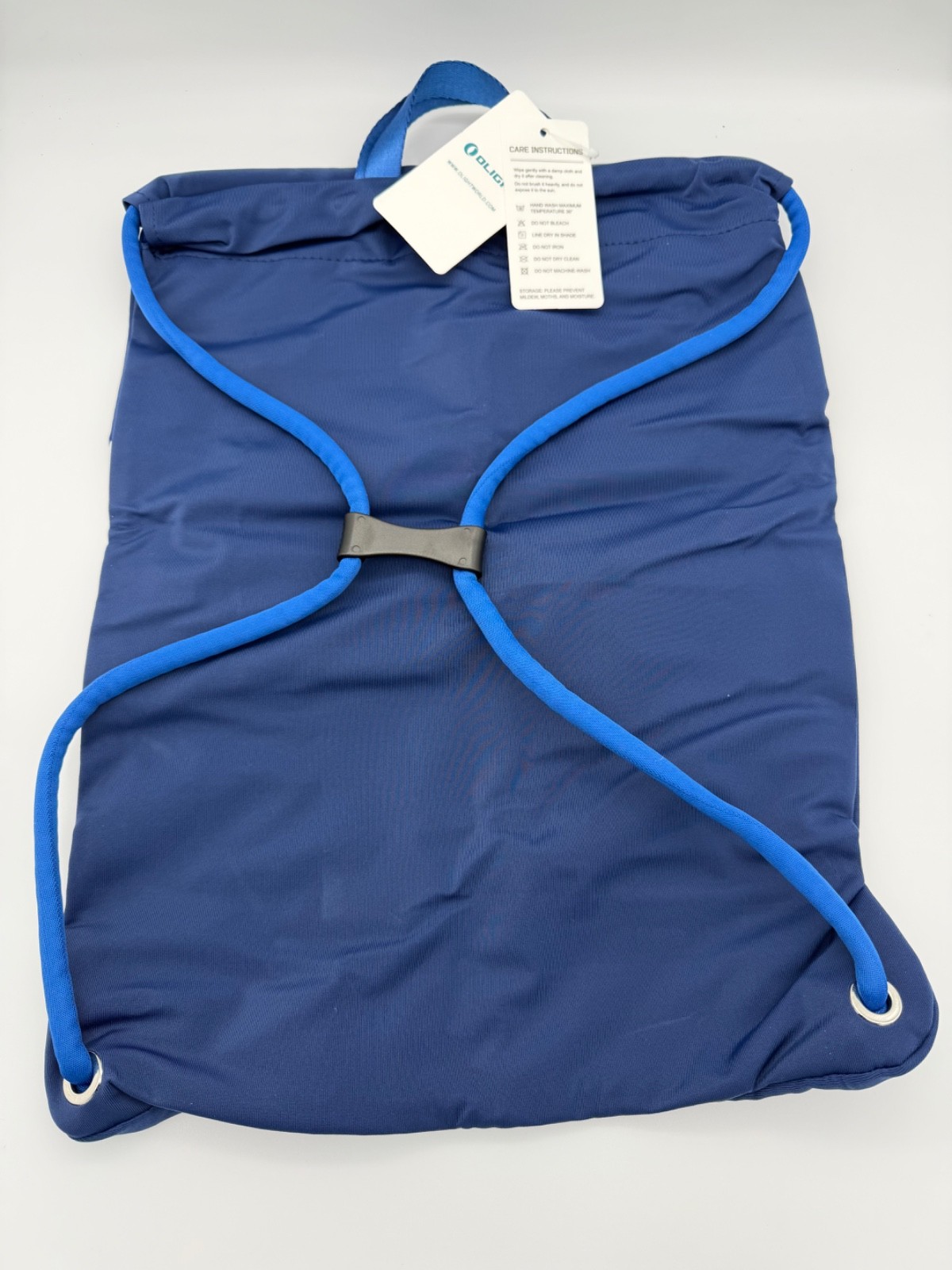 Olight Drawstring Backpack OBAGSPORT SPL Blue Nylon Bag New w/ Tags
