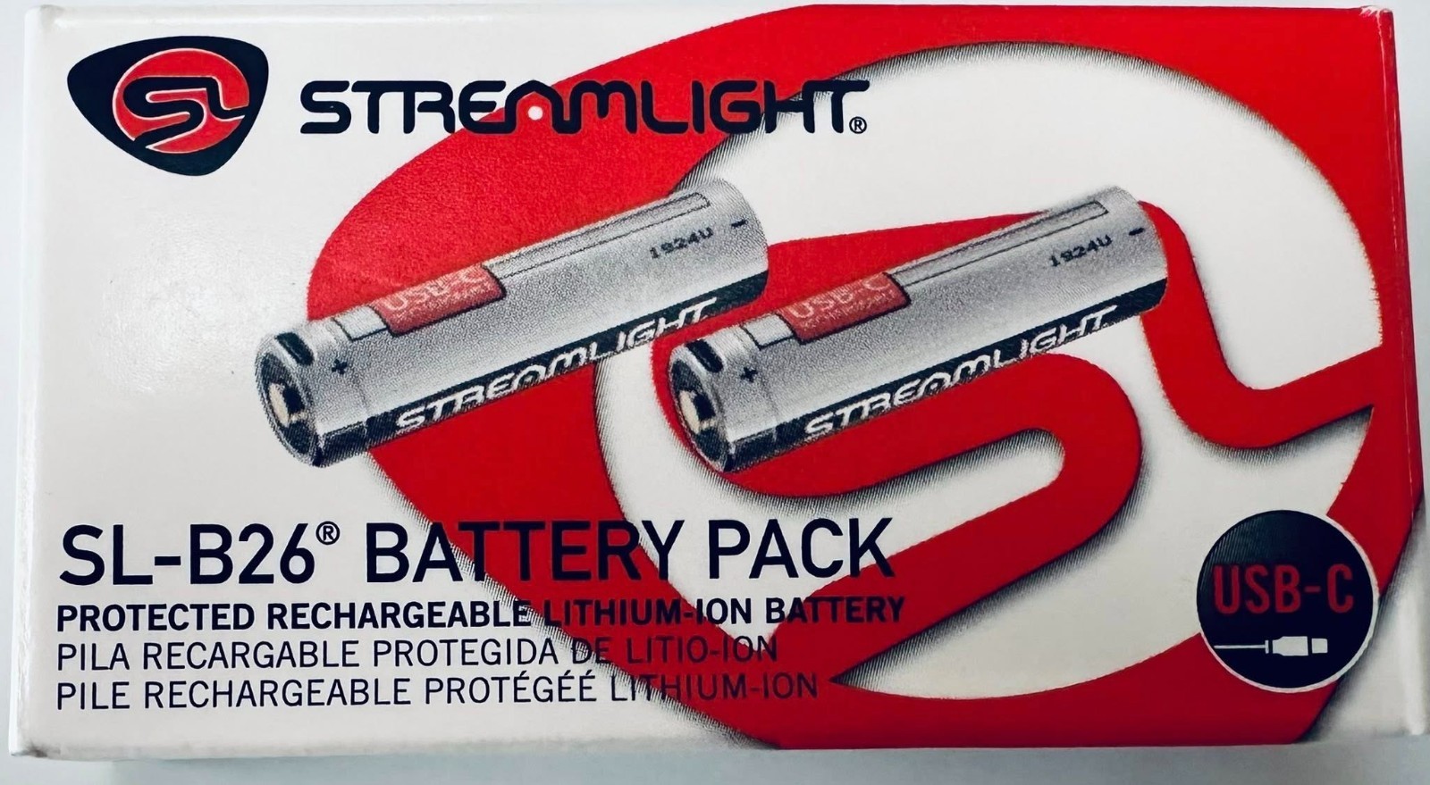 Streamlight 22102 22104 SL-B26 USB-C Battery Pack Mfg 2025 2-Pack