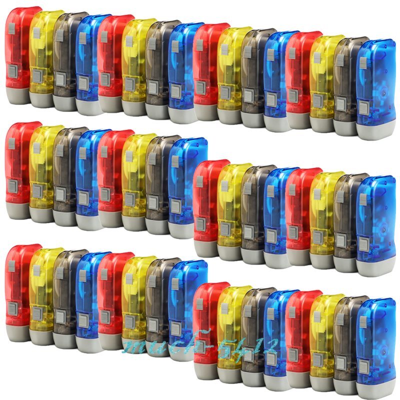 Powerful Handpress Dynamo 3LED Hand Crank Flashlight Camping Emergency Torch