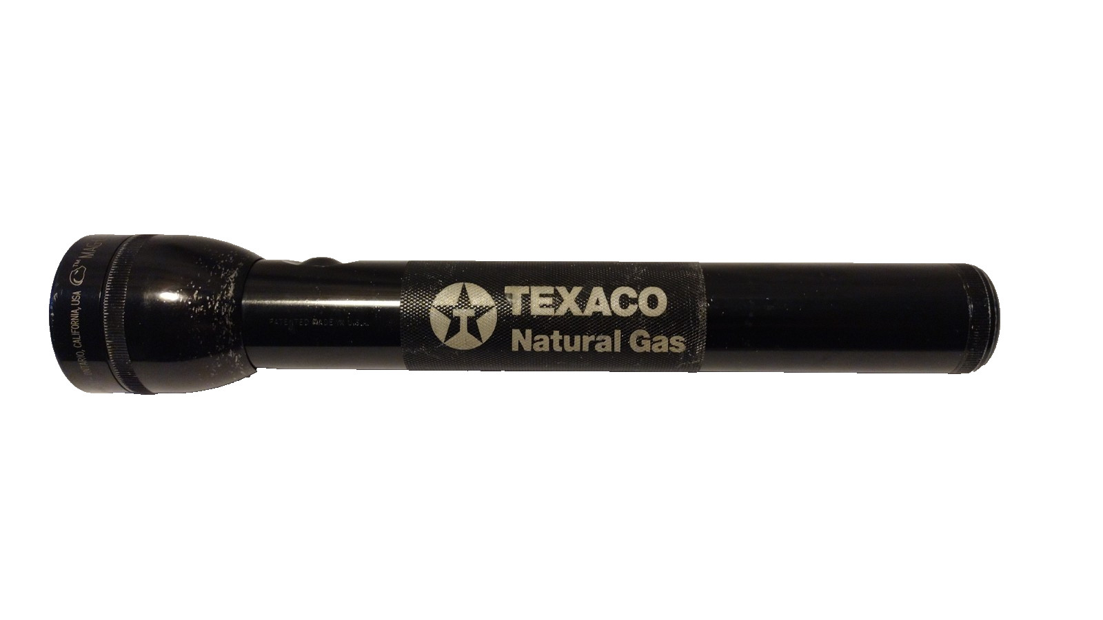 Mag Lite Flashlight Aluminum Construction Black Anodized Texaco Natural Gas B2