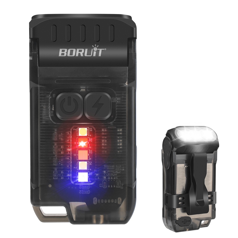 V15 EDC Flashlight 1200LM LED Keychain Work Light Magnet Type-C Pocket Lantern