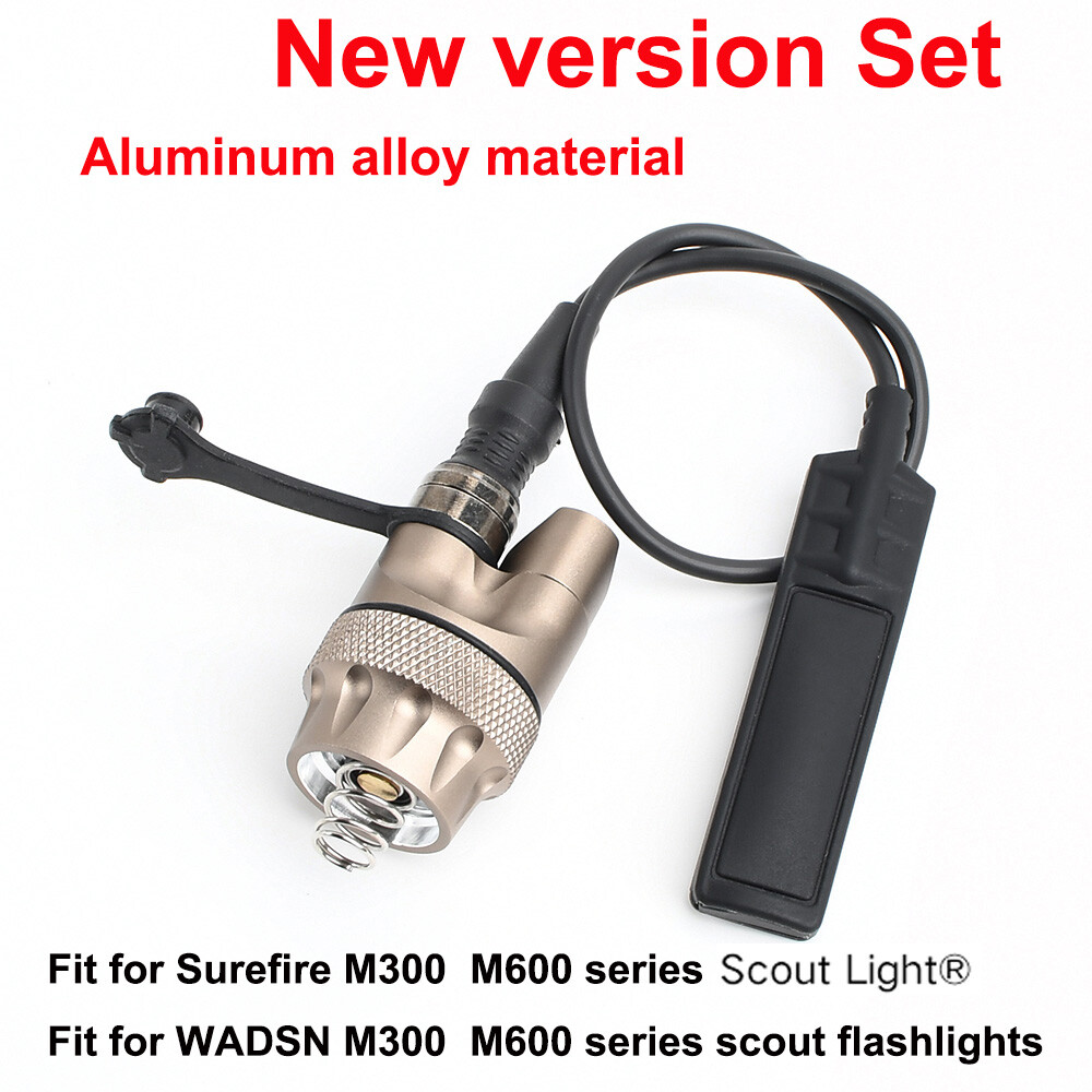 Tactical SL07 Upgrade TailCap Pressure Switch For Surefire M300 M600 flashlights
