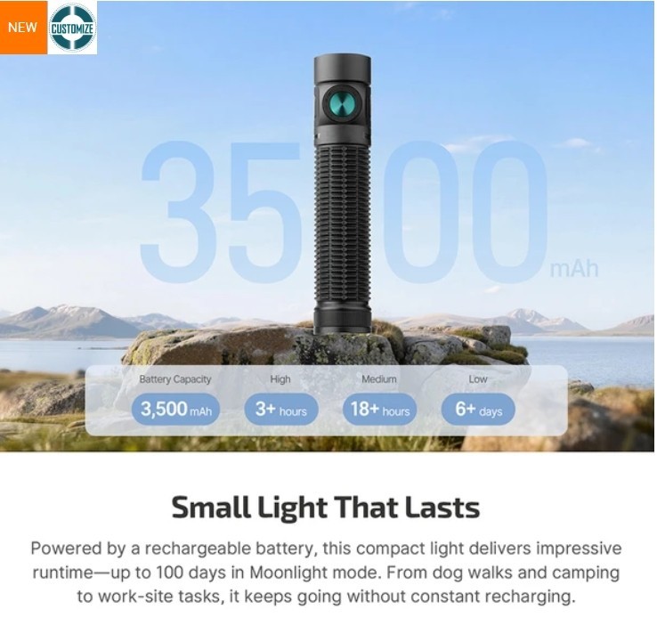 Baton 4 Pro Dual Switch High Lumen Compact EDC Flashlight