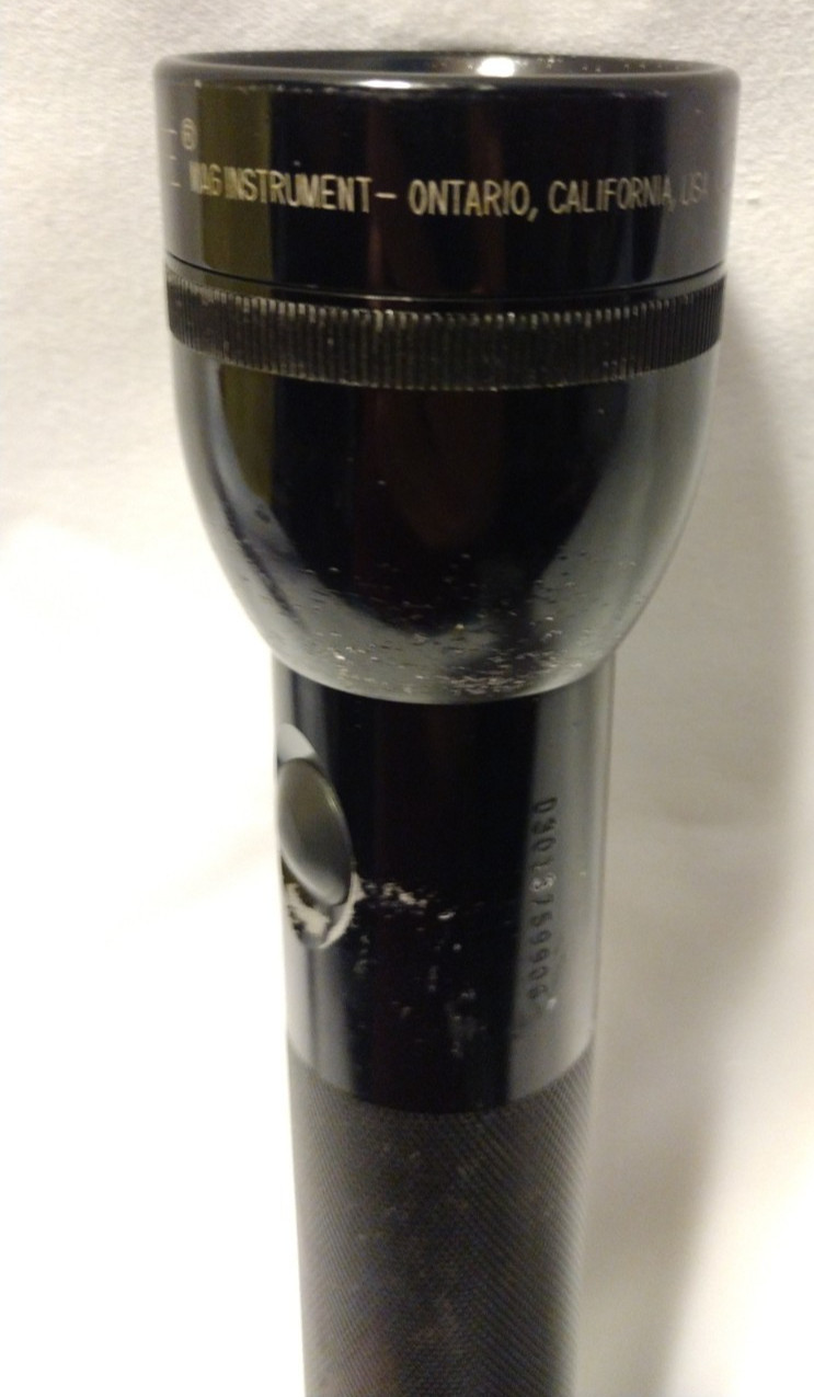 Mag Lite Flashlight Aluminum Construction Black Anodized Texaco Natural Gas B2