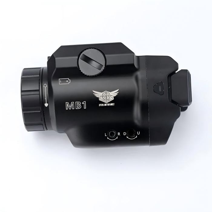 EYES ON TARGET MB1 Tactical Gun Light w/Laser Sight Rail-Mounted for Pistol