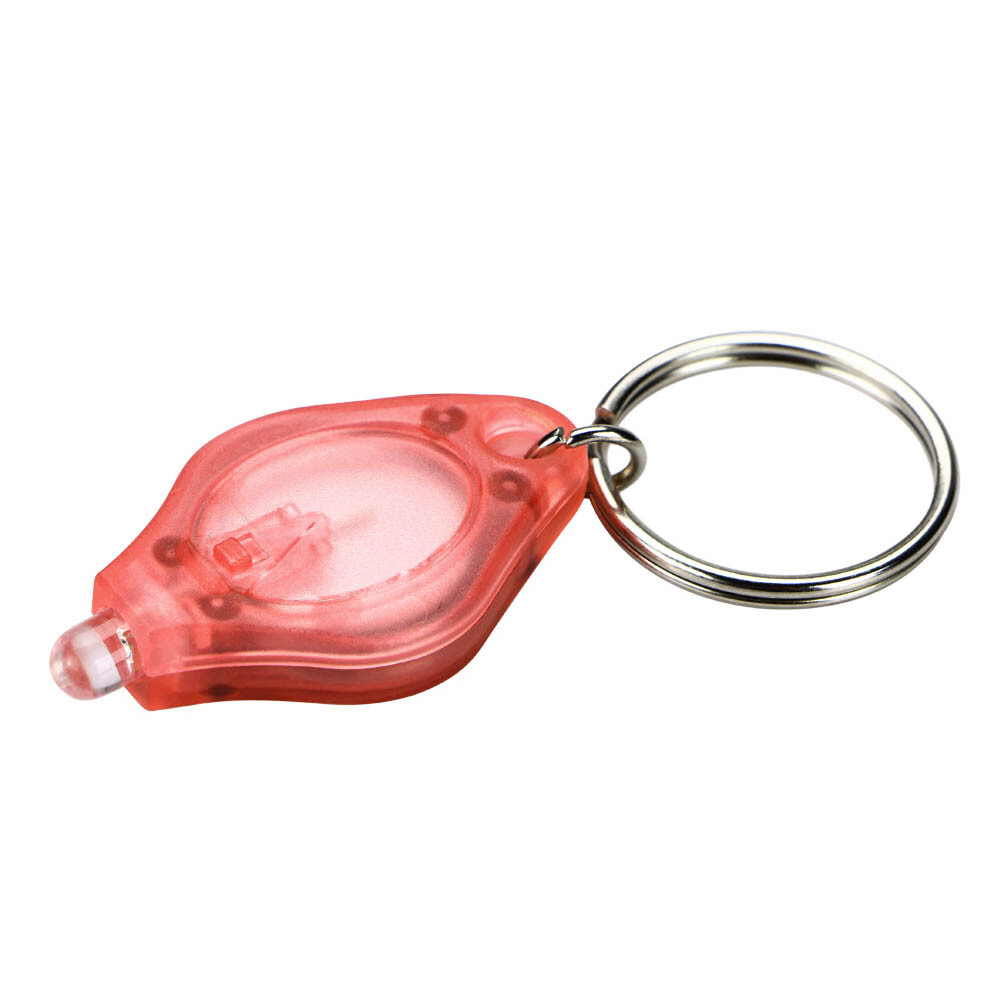 Mini LED Keychain Flashlight Key Ring Light Bright Torch Outdoor Hiking