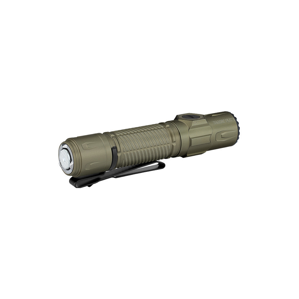 Olight Warrior Ultra Olive Green Flashlight & Oclip Ultra Stars & Stripes