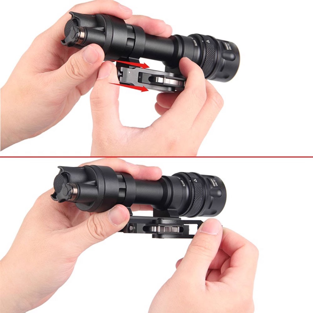 M952V Hunting Light 400LM LED Flashlight Torch Quick Detachable 20mm Rail Mount