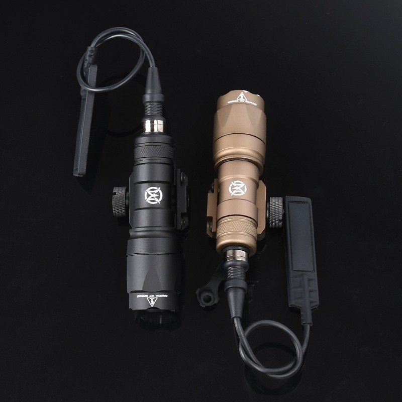 WADSN SF M300A M600C Flashlight Tactical Airsoft LED Search Light Fit 20mm Rail