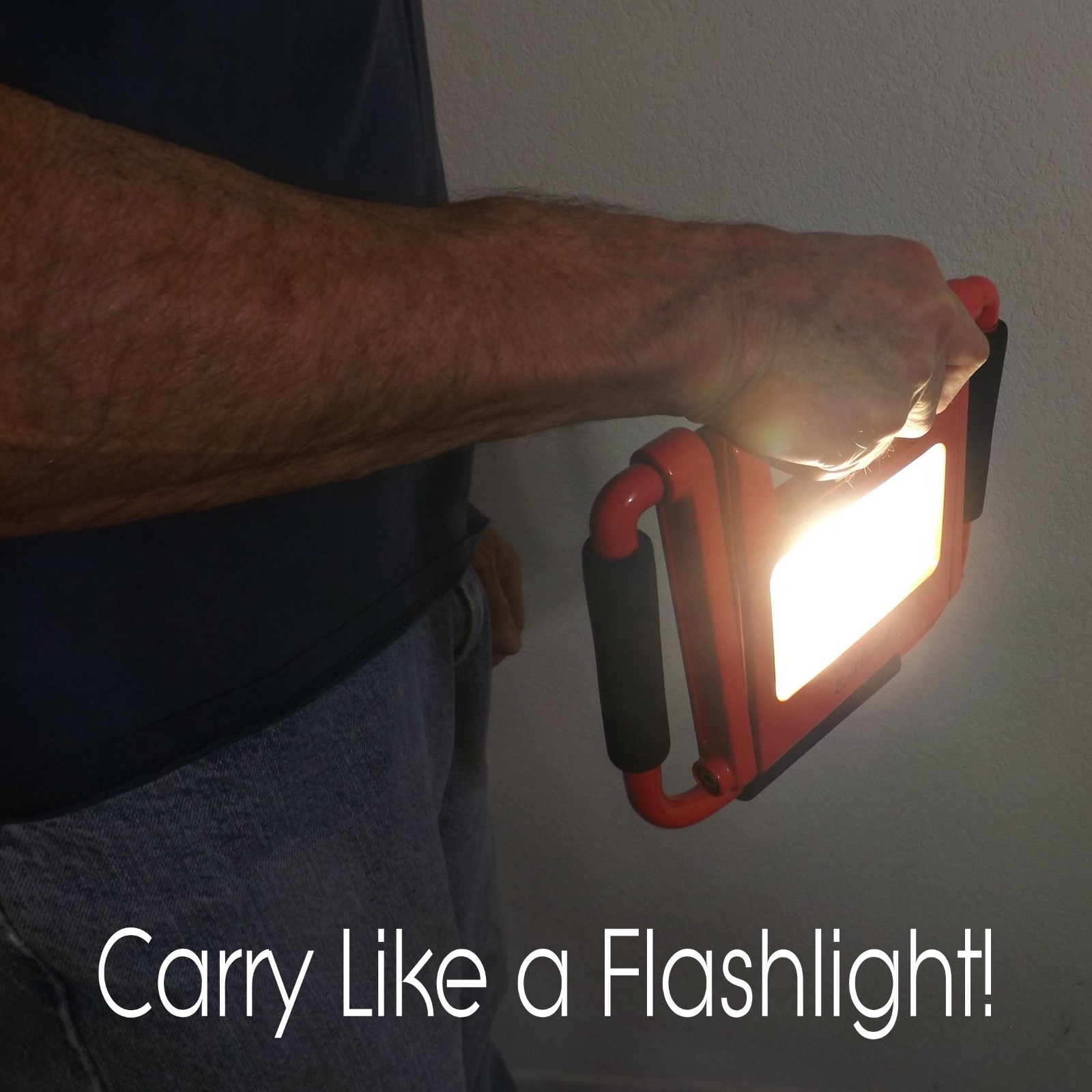 LED Work Light by EAGems Rechargeable Work Lamp Flashlight Spotlight-600 Lumens