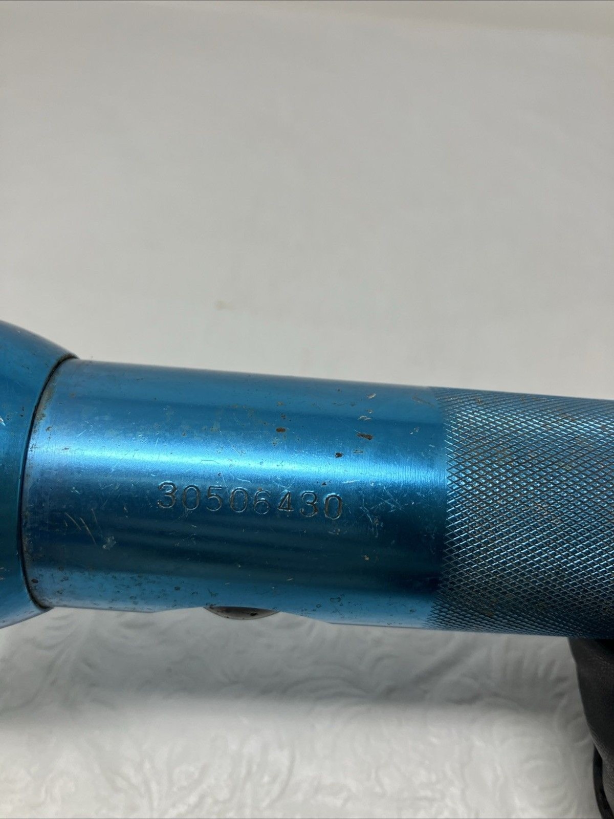 Vintage Vari-Beam Flashlight Mag Industries – Blue w Chrome USA 12-1/2” 3 D