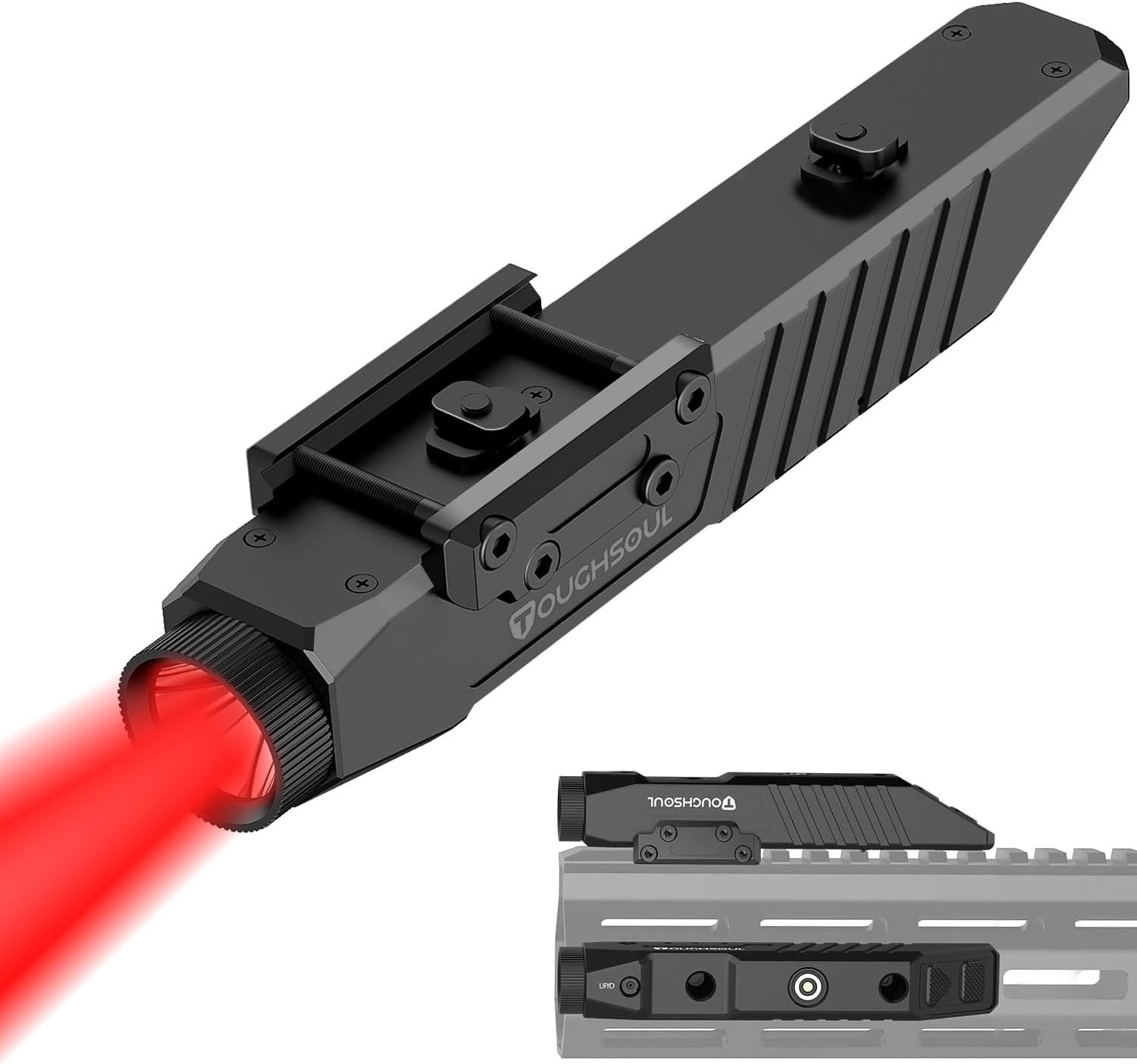 Rechargeable 600 Lumens Red LED Hunting Flashlight – Waterproof & Compact