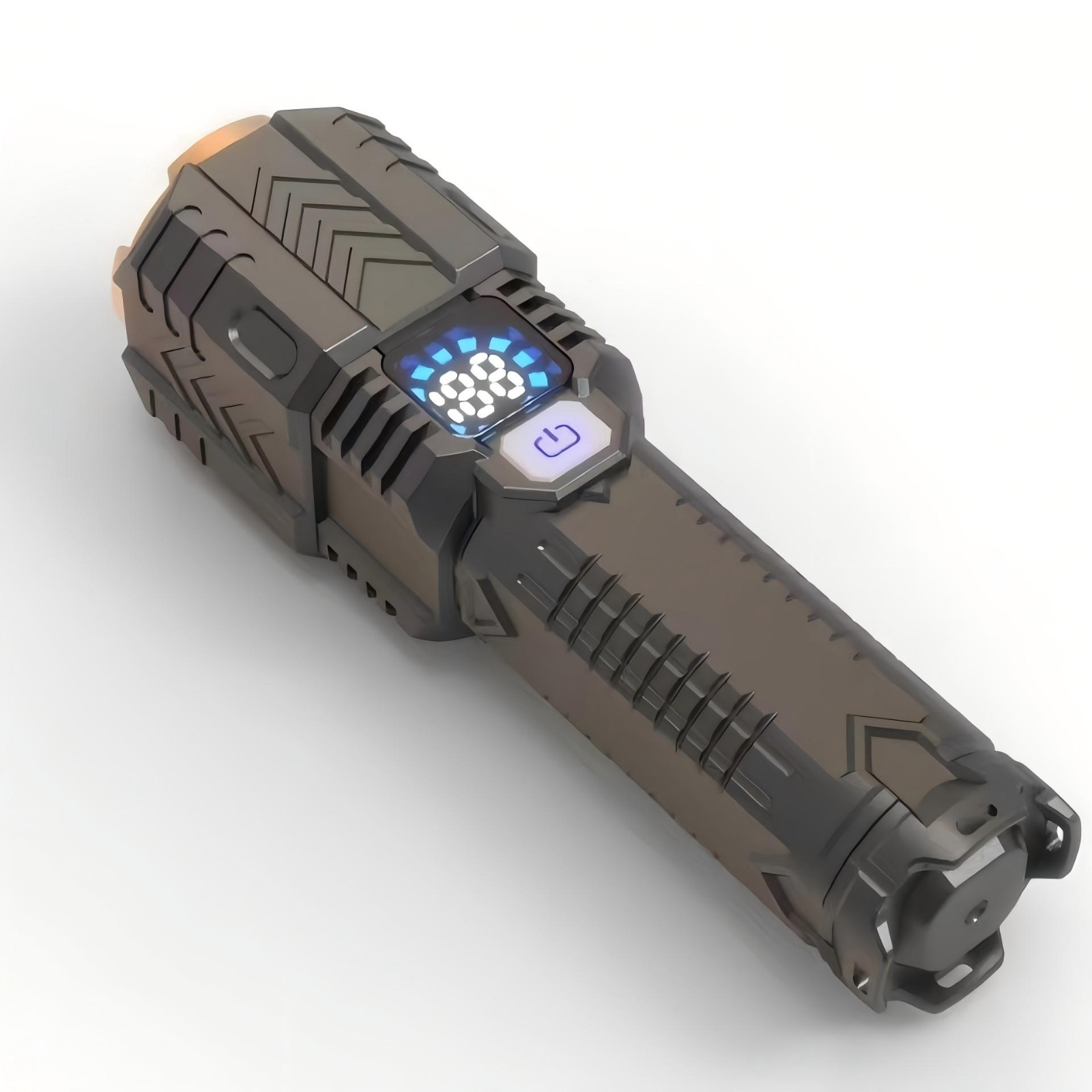 flashlight super bright 灰色手电筒